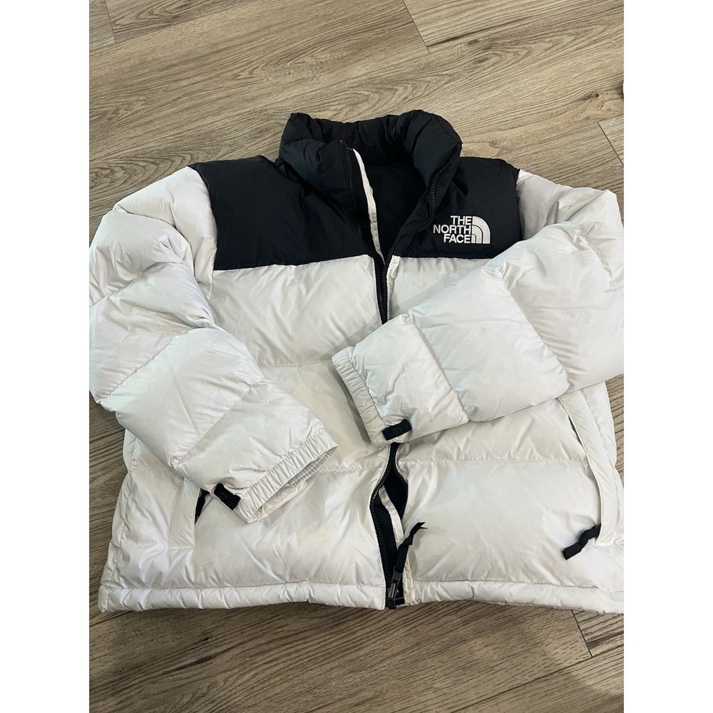 The North Face Women's 1996 Retro Nuptse Down Jacket White Black XXL